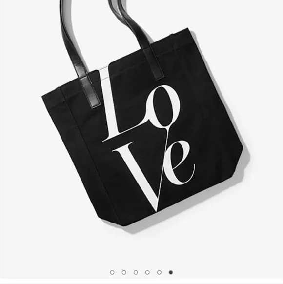 Michael Kors Watch Hunger Stop LOVE Tote bag Canvas black - Picture 11 of 15